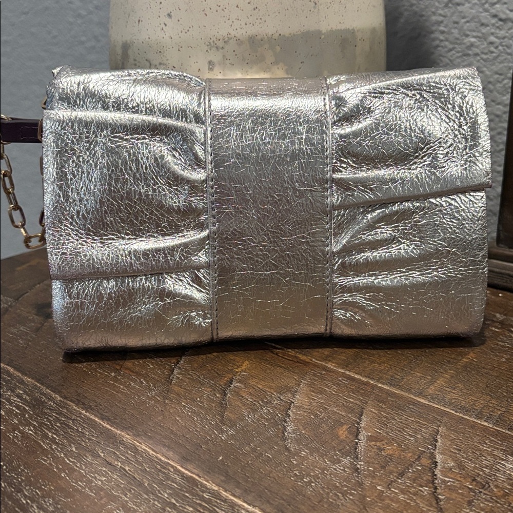 Furla Metallic Silver Wristlet/crossbody bag - Picture 2 of 12